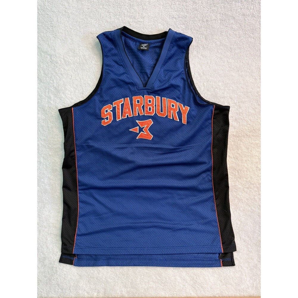 Vintage Starbury Basketball Jersey Mens XL Blue Stephon Marbury #3 Stitched